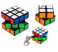 Rubik’s Cube Family Pack, Original 3x3 Cube, 2x2 Cube and 3x3 Keyring Cube, Comp