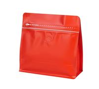 Rubik's Bags 10 Pcs Stand Up Coffee Bags with Reusable Side Zipper,Foil Sealed Bag for Nuts,Sweet,Coffee Beans,Tea Leaves with One-Way Exhaust Valve,Suitable for gifts (red, small)