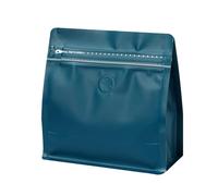 Rubik's Bags 10 Pcs Stand Up Coffee Bags with Reusable Side Zipper,Foil Sealed Bag for Nuts,Sweet,Coffee Beans,Tea Leaves with One-Way Exhaust Valve,Suitable for gifts (blue, Medium)