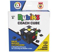 Rubik’s Coach Cube, Learn to Solve 3x3 Cube with Stickers, Guide and Videos | Stress Relief Fidget Toy | Adult Toy Fidget Cube | for Ages 8 and up