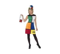Rubik's Cube Costume Heanband, UK Dress 12-14