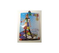 Rubik's Cube Costume, Multi-coloured, With Dress, Headband & Bag - cube dress rubiks costume fancy womens ladies 1980s retro uk 18