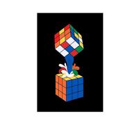 Rubiks Cube Game Color Canvas Poster Bedroom Decor Landscape Office Room Decor Gift Unframe: 12x18inch(30x45cm)