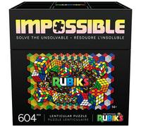 Rubik's Cube, Rubik's Impossible, Lenticular Jigsaw Puzzle of 604 Pieces, Ages 14 and Up
