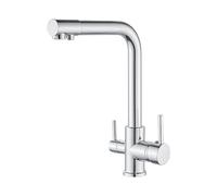 Rubinetti per lavello da cucina a 3 Vie in ottone cromato, rubinetto da cucina 3 in 1, la bellezza cromata arriva