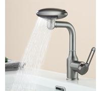 Rubinetto da cucina a cascata 4 in 1 in Acciaio INOX, girevole a 360°, miscelatore per lavello, moderno rubinetto monocomando, finitura Grigio pistola, facile installazio