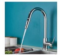 Rubinetto da cucina girevole a 360°, miscelatore monocomando cromato per Acqua calda e fredda, Design moderno, facile installazione, durevole ed Elegante, aggiornamento d