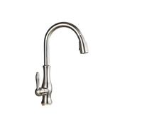 Rubinetto da cucina in Bronzo Nero con doccetta estraibile e miscelatore girevole a 360° per Acqua calda e fredda, maniglia monoforo in ottone, Perfetto per la pulizia de