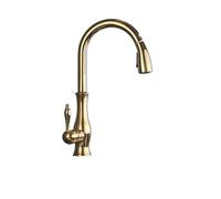 Rubinetto da cucina in Bronzo Nero, miscelatore estraibile, girevole a 360°, maniglia in ottone, Acqua calda e fredda, Perfetto per la pulizia del lavello Della cucina, e