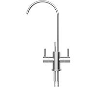 Rubinetto da cucina Spazzolato girevole a 360° con filtro per Acqua potabile, compatibile con osmosi inversa, per la fornitura di Acqua Fresca e pulita.