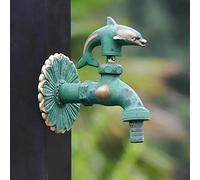 Rubinetto decorativo da parete per esterni, rubinetto a Forma di animale, Grigio/Bronzo, mocio/gru da giardino