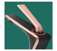Rubinetto per bagno di lusso interamente in rame, miscelatore singolo per Acqua calda e fredda, rubinetto Anti-schizzi per mobiletto del lavabo, Elegante rubinetto per la