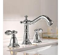Rubinetto per bagno in ottone a 3 fori, miscelatore per Acqua calda e fredda, rubinetto per lavabo in oro di lusso, rubinetto per vasca moderno per un Elegante arredament