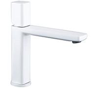Rubinetto per lavabo da bagno cromato lucido, maniglia singola in ottone estraibile, rubinetto per Acqua calda e fredda, montaggio sul Piano, Design moderno per cucine e