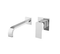 Rubinetto per lavabo in ottone ad Alto flusso, maniglia singola, miscelatore per lavabo a cascata a 2 fori, rubinetto per bagno cromato con Acqua calda e fredda, rubinett