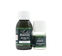 Rubio Monocoat Wood Oil Finish 5 m² - Cotton White - 130 ML | Oil Plus 2C | Quick-Dry, Eco-Friendly Linseed Wood Oil for Indoor Use, Includes Accelerator (Part B) | Protector