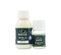 Rubio Monocoat Wood Oil Finish 5 m² - White 5% | Oil Plus 2C | Quick-Dry, Eco-Friendly Linseed Wood Oil for Indoor Use, Includes Accelerator (Part B) | Protector | 130 ML