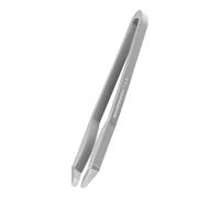 Rubis Switzerland Tweezer Sweezer 2.0 - Slanted Eyebrow Tweezers - Handcrafted Precision Aluminium eco Tweezers - Silver