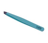 Rubis Tweezer Slanted Tip Stainless Steel Satin Light Blue