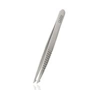 Rubis Tweezers Evolution 2in1 - Non-Slip Pointed Slant Tweezers - Sharp Point tip Tweezers for fine Hair - Eyebrow tweezer Switzerland - ProGrip