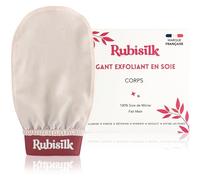 Rubisilk - 100% Mulberry Silk Exfoliating Gloves for Body - Gentle and Natural Painless Scrub - Removes Dead Skin, Ingrown Hair, Impurities - Activates Blood Circulation - All Skin