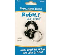 Rubit The Easy Dog Tag Curve Shape Switch Clip. Large Black