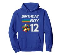 Rubix Cube Speed Cubing Birthday Boy 12 Years Old Boys Kid Pullover Hoodie, Adult Unisex, Royal Blue, XX-Large