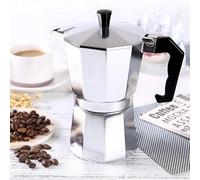 RUBIZA Stovetop Espresso Coffee Maker, Italian Moka Pot, | 3 (150ml), 6 (300ml), 9 (450ml), 12 (600ml) Cup |, Stainless Steel Aluminium Coffee Brewer (300ml (6 cups))