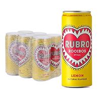 Rubro - Lemon Rooibos - 6 Can Multipack - 300ml - Still, Soft Drink - Lemon Tea Drink - Fruit Flavoured Iced Tea - Bulk Soft Drinks