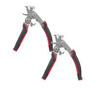 Rubu22a Car Clip Removal Tool, Heavy Duty Car Clip Pliers, Effortlessly Removes Stuck Clips, Plastic Rivets, Dashboard and Bicycle Tire Fixings (2, Red)