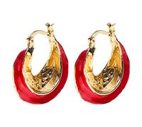 Rubu22a European and American Border Retro Temperament Earrings Alloy Drop Geometric Earrings Earrings 3 Silver, b, One Size