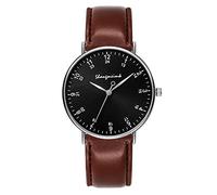 Rubu22a Men's wristwatch, business watches with leather strap, thin men's wristwatches, Father's Day gifts for dad, gifts for men, men's jewellery, simple watches men, d, standard size, Strap.
