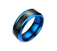 Rubu22a Ring Magic Mood Couple Physical Temperature Modering Intelligent Display Rings Beach Towel The Rings, blue, 7 (EU)