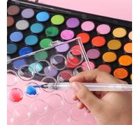 Rubu22a Watercolor Paint, 48 Metallic Colors, 2 Brushes, Perfect Watercolor Paint Set for Beginners and Professionals (A)