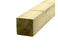 Ruby 4" x 4" (100mm) Pressure Treated Wooden Gate Fence Post 2.4m - Various Pack Sizes (4)