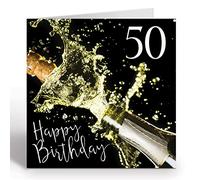 Ruby Ashley 50th Birthday Card for Women & Men Recyclable Birthday Card Made in the UK