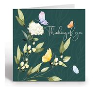 Ruby Ashley Thinking Of You Floral and Butterfly Card Sympathy Card - Condolence, Thinking Of You, Sorry For Your Loss Card Made in the UK