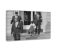 Ruby Bridges Walked to The School Under The Escort of Three Federal Marshals Poster Decorative Painting Canvas Wall Posters And Art Picture Print Modern Family Bedroom Decor Posters 12x18inch(30x45cm)
