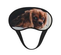 Ruby Cavalier King Charles Spaniel Puppy Dog, Full Eye Covers Light Blocking Eye Masks Blackout Sleep Eye Muffs