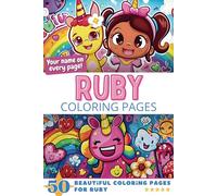 Ruby Coloring Pages: Wow-Effect! Your name on every page - Ruby coloring book - 6x9" - 50x Ruby coloring page - Fantastic Gift