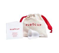 Ruby Cup - Reusable Menstrual Cup - Medium (Heavy Flow) - Clear - Includes Cup Donation - Perfect for Beginners - Safe and Convenient Reliable Alternative to Tampons & Sanitary Towels
