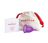 Ruby Cup - Reusable Menstrual Cup - Medium (Heavy Flow) - Purple - Includes Cup Donation - Perfect for Beginners - Safe and Convenient Reliable Alternative to Tampons & Sanitary Towel