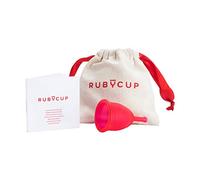 Ruby Cup - Reusable Menstrual Cup - Medium (Heavy Flow) - RED - Includes Cup Donation - Perfect for Beginners - Safe and Convenient Reliable Alternative to Tampons & Sanitary Towel