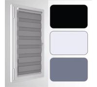 Ruby Deals Day & Night Roller-Blind sample For Windows 100% Polyester Fabric Zebra blinds (Sample)