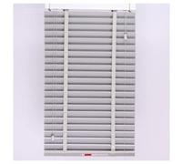 Ruby Deals Faux wood Venetian Blinds Grey 50mm Slats for Kitchen Window with Tape blind Open & Close Blind Child Safe 75cm Wide x 150cm Drop