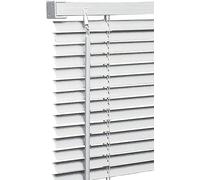 Ruby Deals PVC Venetian Blind Blinds Window 25mm Thin Slats Kitchen Window Blinds Treatments Easy Fit Curtains Trimmable Fittings Home Office(White 170W x 213H cm)