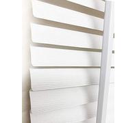 Ruby Deals PVC Venetian Blind Blinds Window 25mm Thin Slats Kitchen Window Blinds Treatments Easy Fit Curtains Trimmable Fittings Home Office(White Embossed 105W x 150H cm)