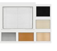 Ruby Deals PVC Window Venetian Blind Blinds Easy Fit Curtains Trimmable Fittings Windows Treatment Shutters Twist Open Close (White-PVC, 60cm wide (23.6'') x 150cm)