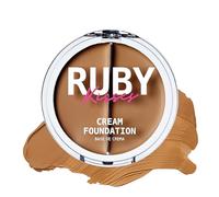 Ruby Kisses Cream Foundation 3D Face Creator 2-Color Foundation and Concealer, 12 Hour Wear Long Lasting, Medium to Full Coverage (Level 8)
