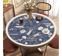 Ruby Lil Large Round Table Pads Water Proof Table Mat, Oil-Proof Table Cover for Kitchen Dining, Birthday Party, Holiday, Christmas, Buffet,B,60cm(24in)